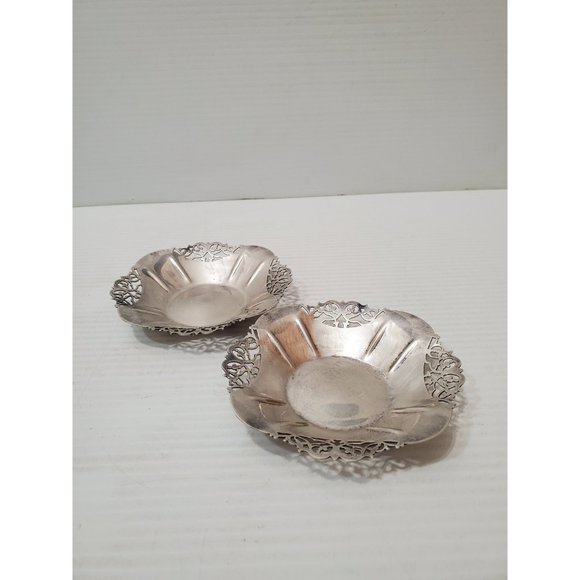 Set of 2 Vintage metal Coasters Coaster , Host Hostess Gift, Dinner Part… - Picture 8 of 10